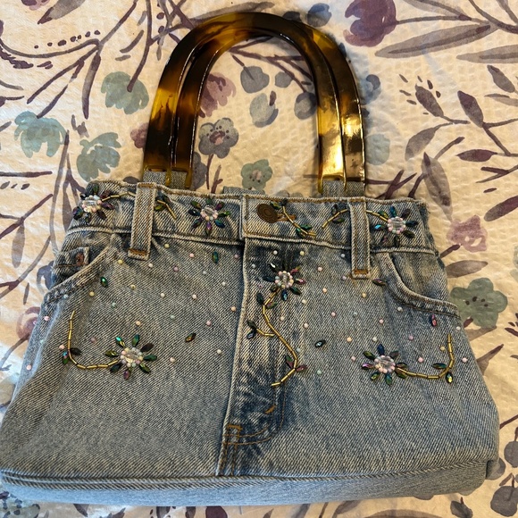 Genuine Levi Strauss‎ 550 Denim Purse/Handbag With Magnet Closure - Picture 1 of 9